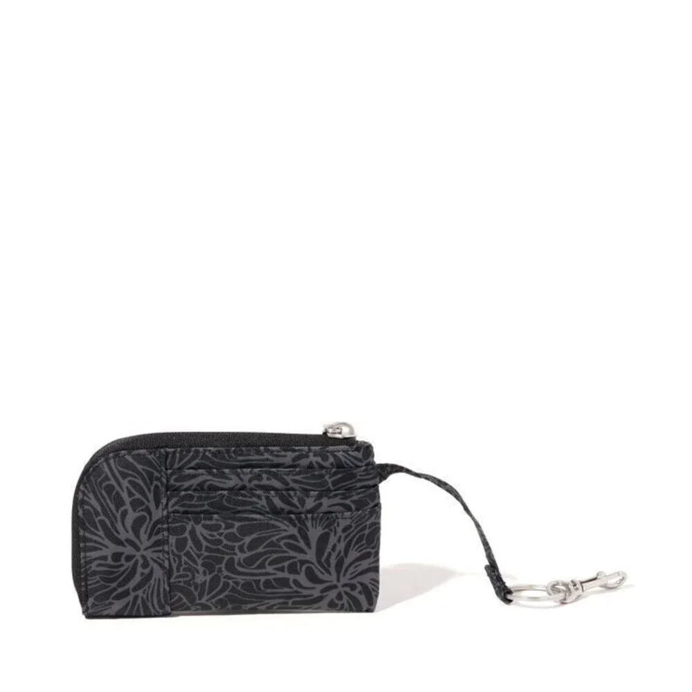 Baggallini Wristlet Women's Midnight Blossom Print RFID Card Case Wallet ERK125